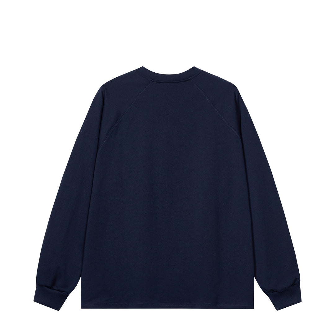 Unisex Oversize Sweatshirt in Retro Sports Style with Raglan Sleeves and Contrast Piping Mune Fashion