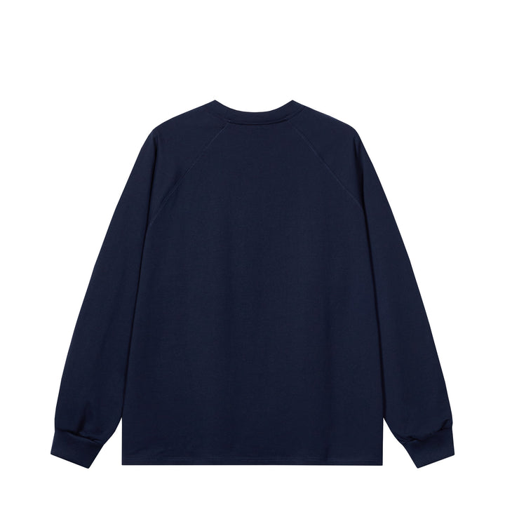Unisex Oversize Sweatshirt in Retro Sports Style with Raglan Sleeves and Contrast Piping Mune Fashion