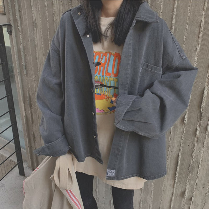 Women Oversized Hoodie Jacket in Utility Style Mune Fashion