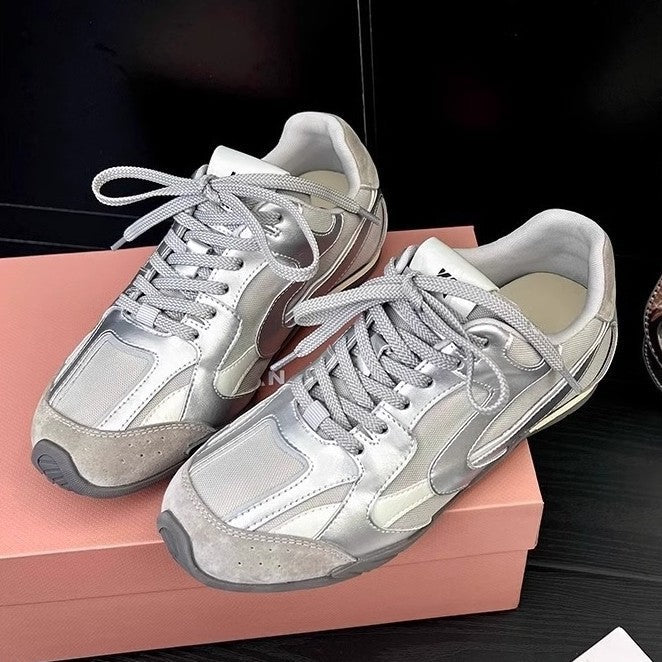 Women's Sporty Sneakers with Breathable Upper Material and Padded Insole Mune Fashion