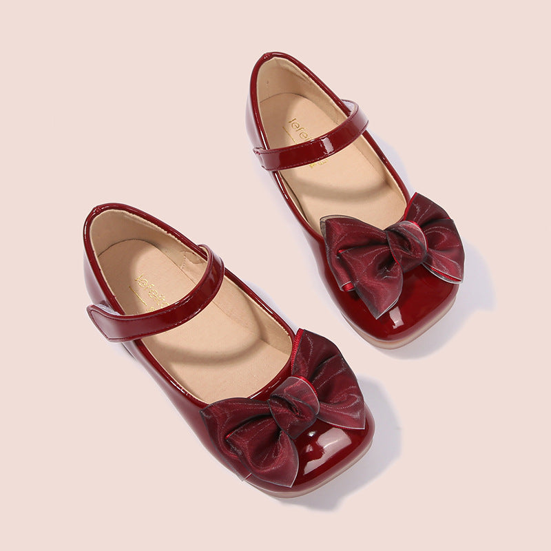 Girls' ballerinas with decorative bow design Mune Fashion