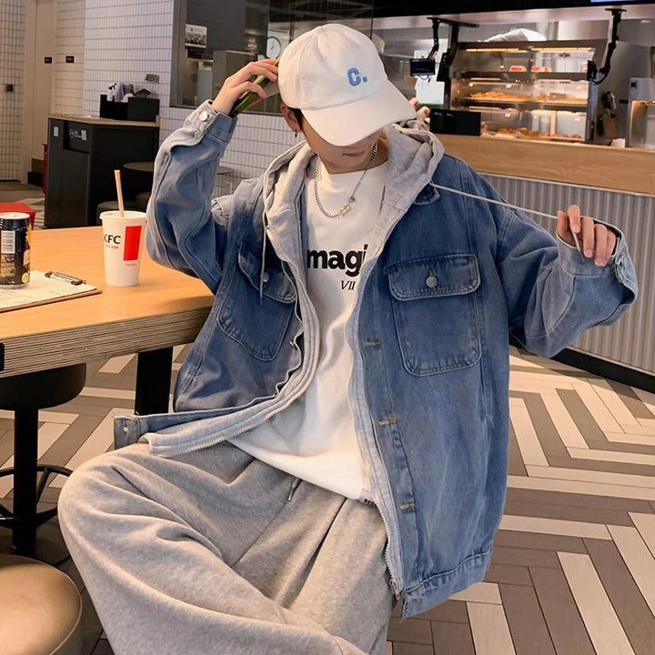 Men's Casual Denim Jacket in Oversized Style Mune Fashion