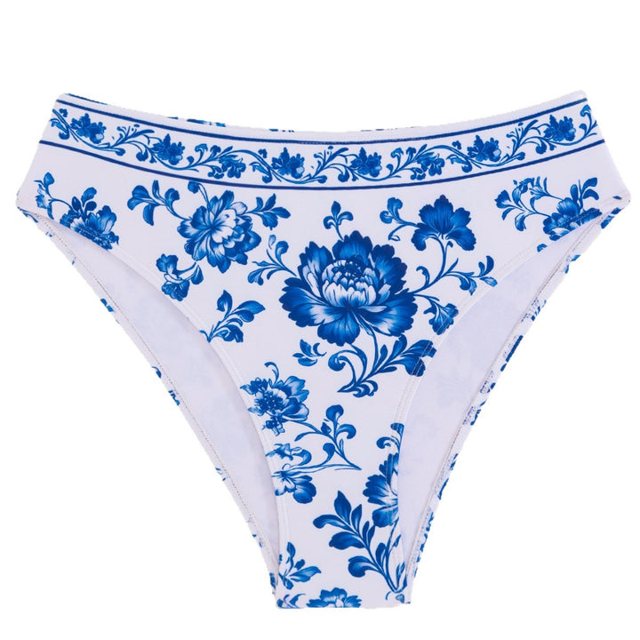 Women's bikini set with floral print and high-cut briefs Mune Fashion