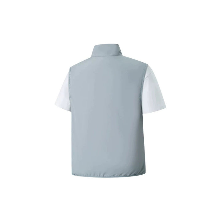 Men's Lightweight Softshell Utility Vest with Stand Collar, water-repellent outer layer and zip pockets Mune Fashion