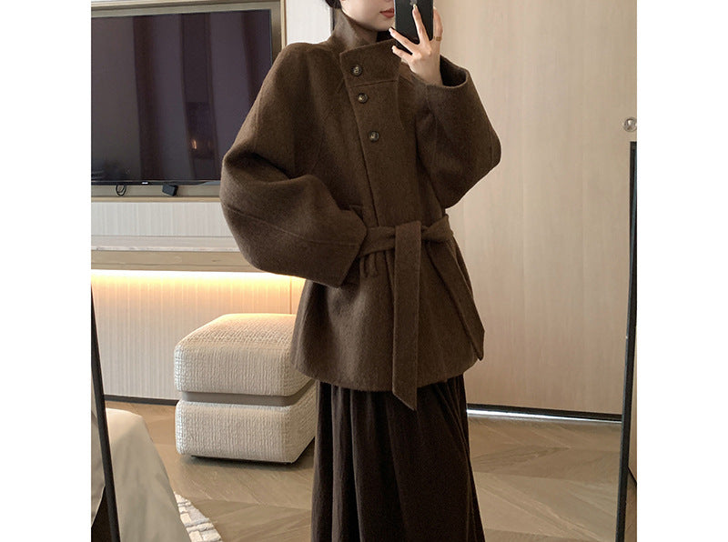 Women’s Fashionable and Elegant Wool Coat Mune Fashion