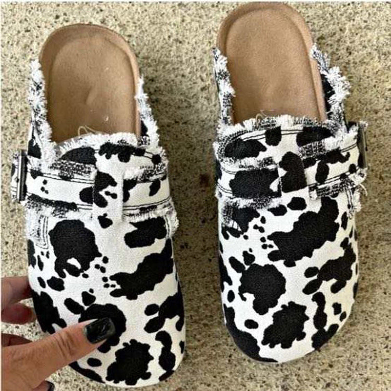 Women o striped woven slippers with fringes and padded insole Mune Fashion