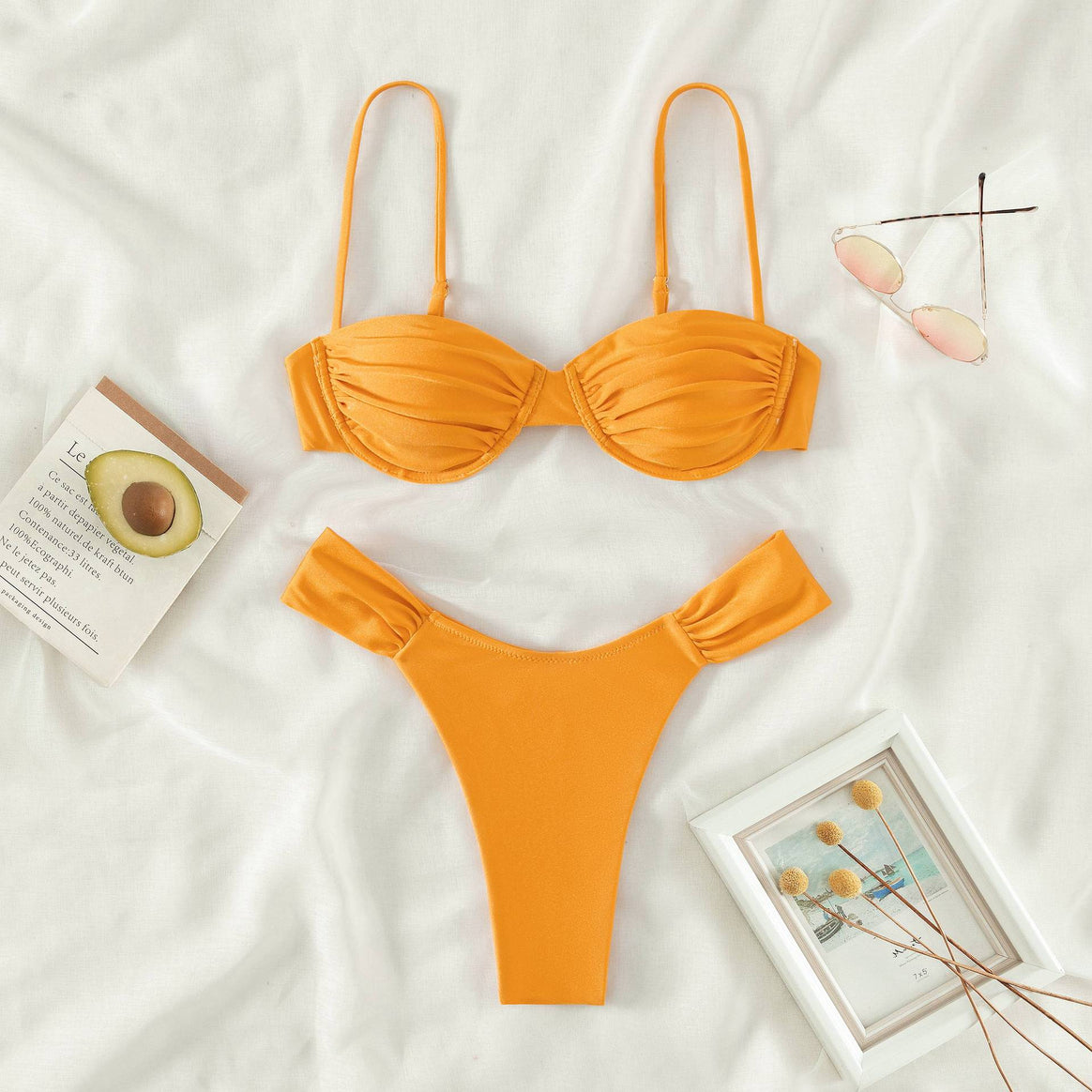 Women's Push-Up Bikini with trendy bandeau design Mune Fashion