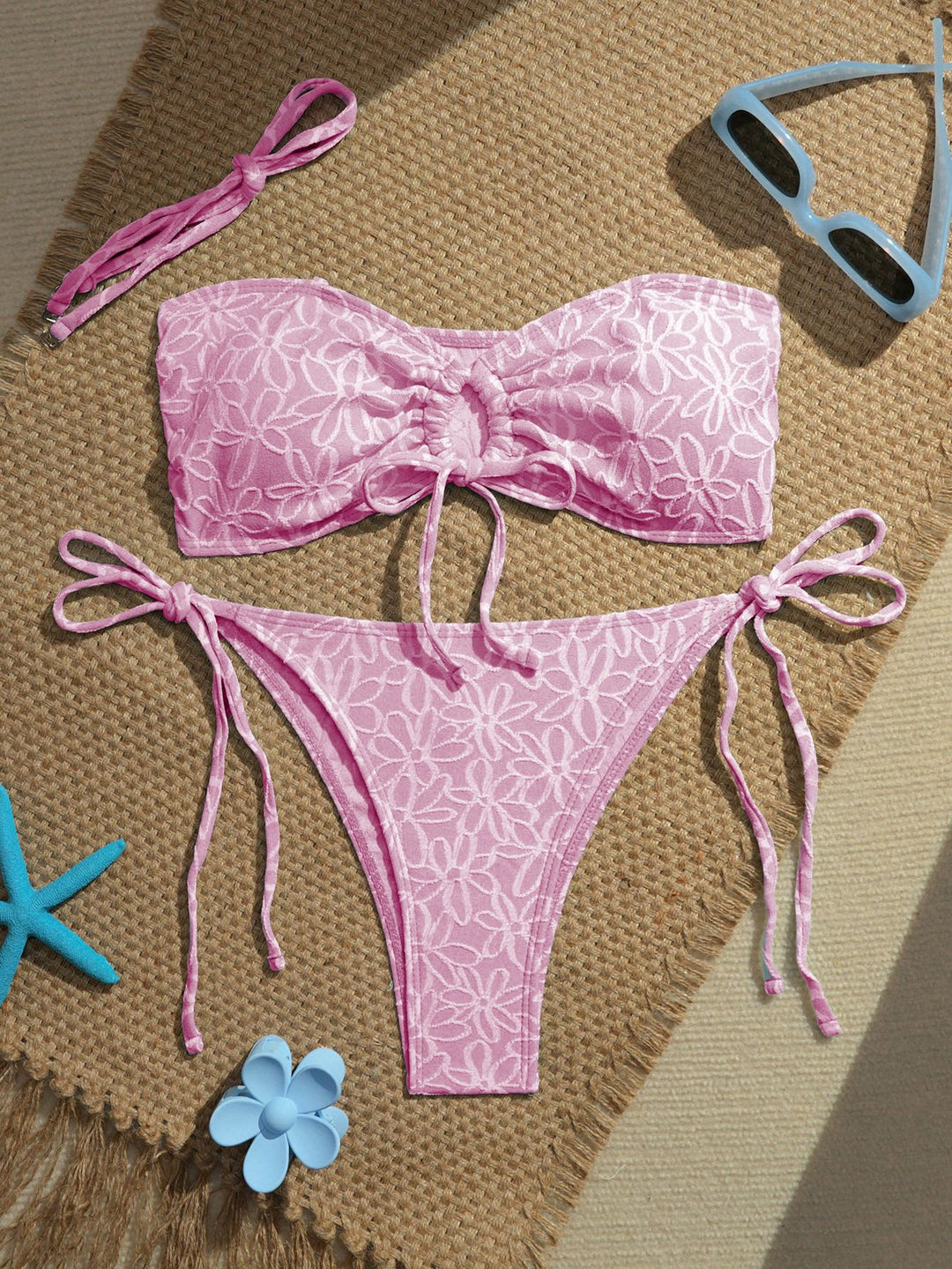 Women’s bandeau bikini set with playful ruffle details Mune Fashion