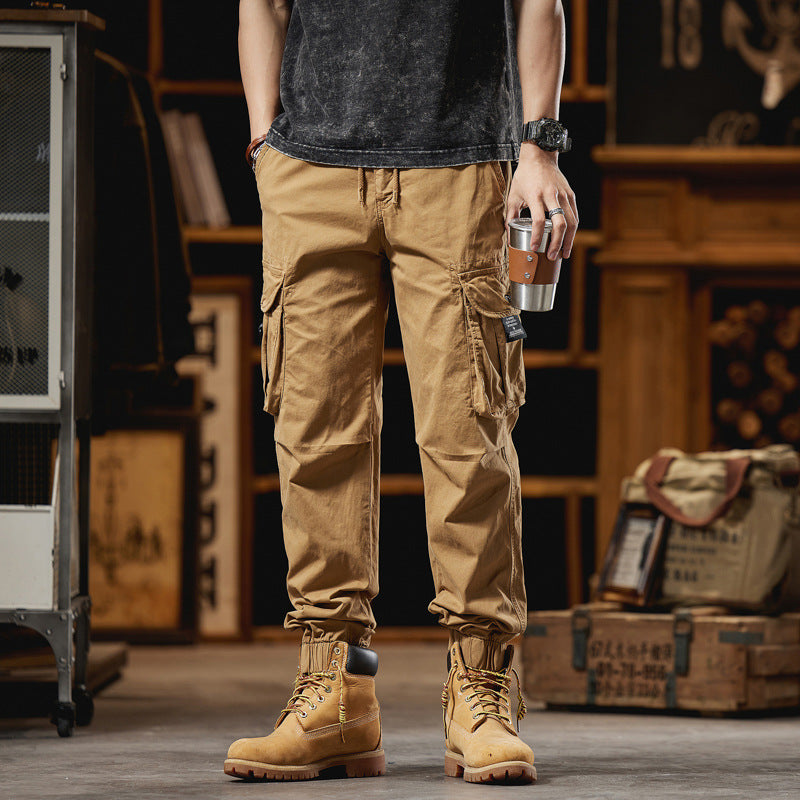 Men's Relaxed-Fit Ripstop Cargo Jogger Pants with D Ring and Multiple Pockets Mune Fashion
