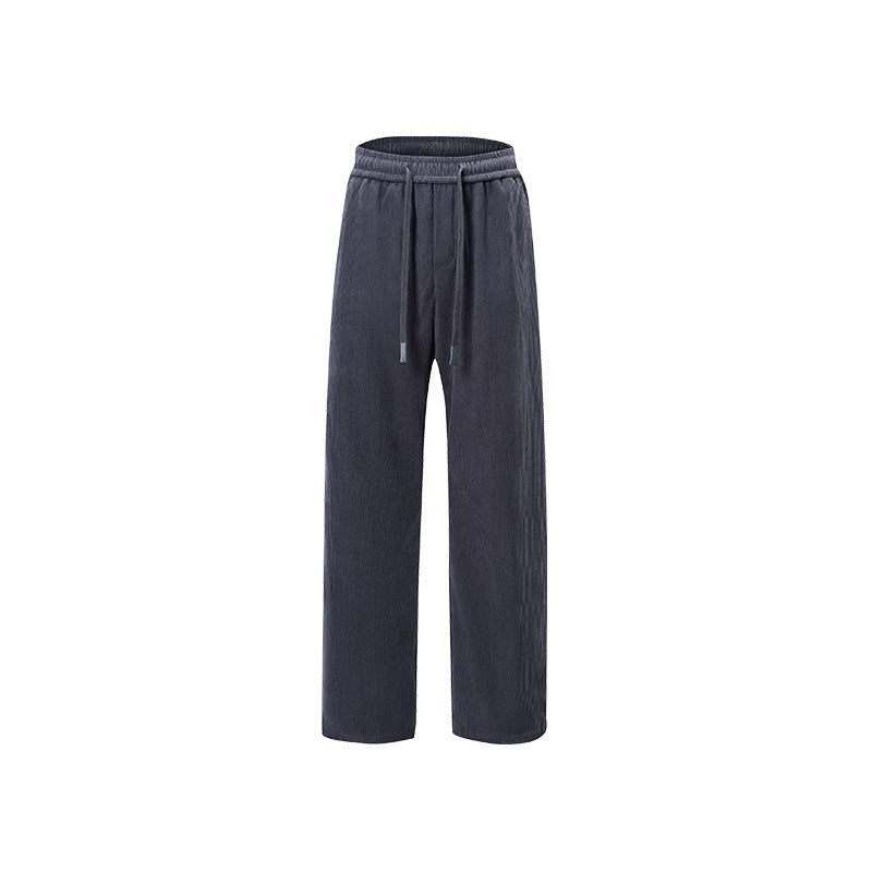 Damen Breit geschnittene Cordhose mit Tunnelzugbund und nachhaltigem Baumwollmix Mune Fashion