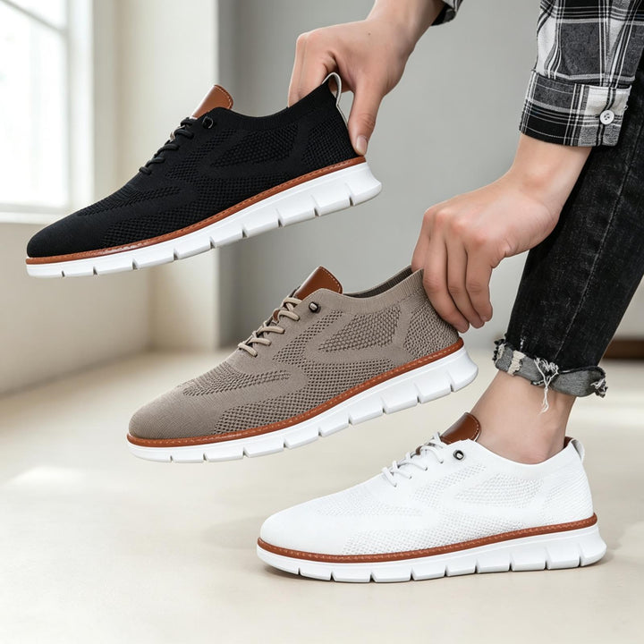 Men's Breathable Sneakers with Flexible Sole Mune Fashion
