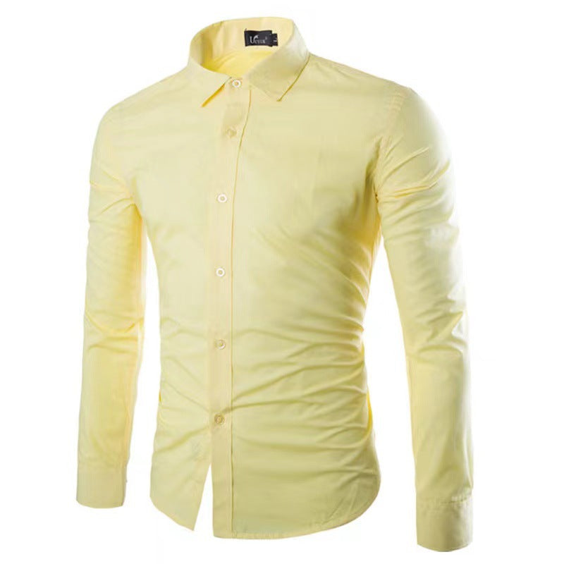 Men's tailored business shirt with Kent collar and elastic cotton stretch quality Mune Fashion