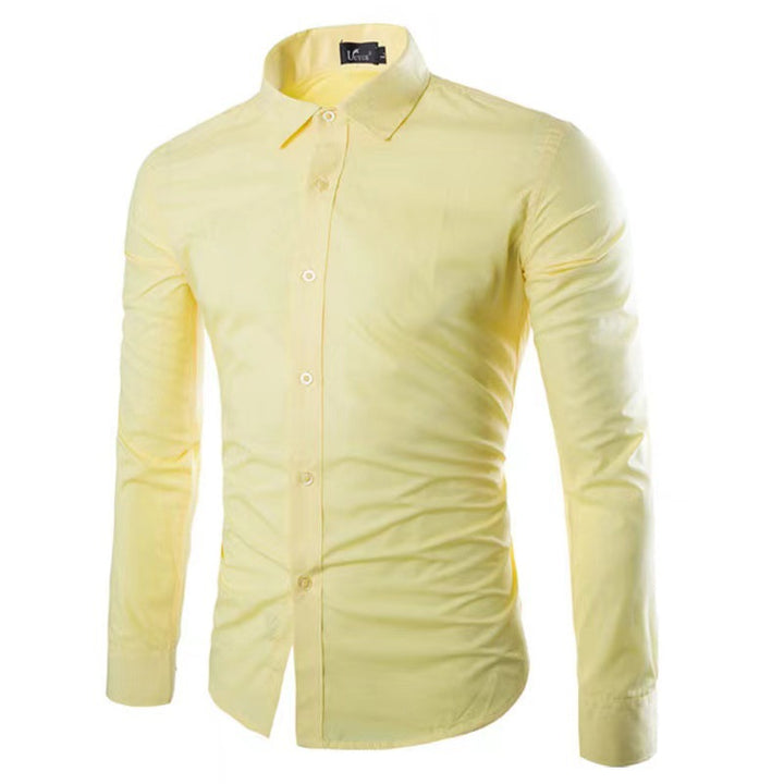 Men's tailored business shirt with Kent collar and elastic cotton stretch quality Mune Fashion