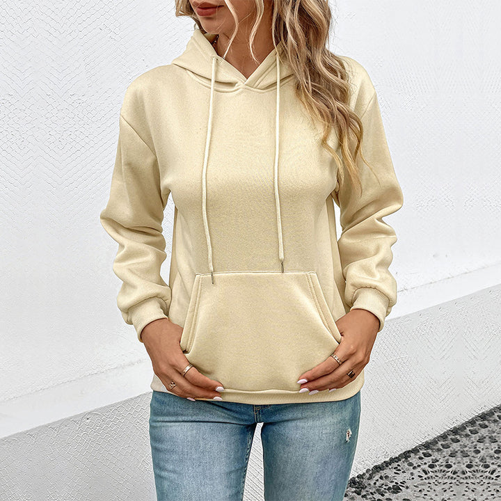 Women's hoodie with kangaroo pocket and relaxed oversized fit Mune Fashion