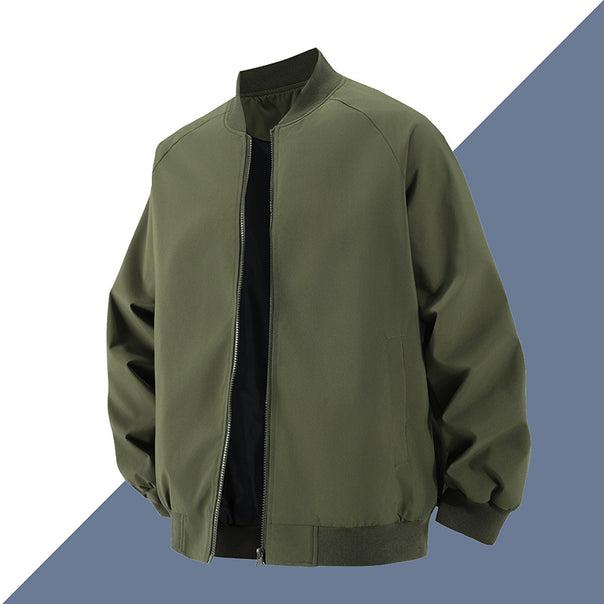 Men's Fashionable Bomber Jacket with Elastic Cuffs Mune Fashion