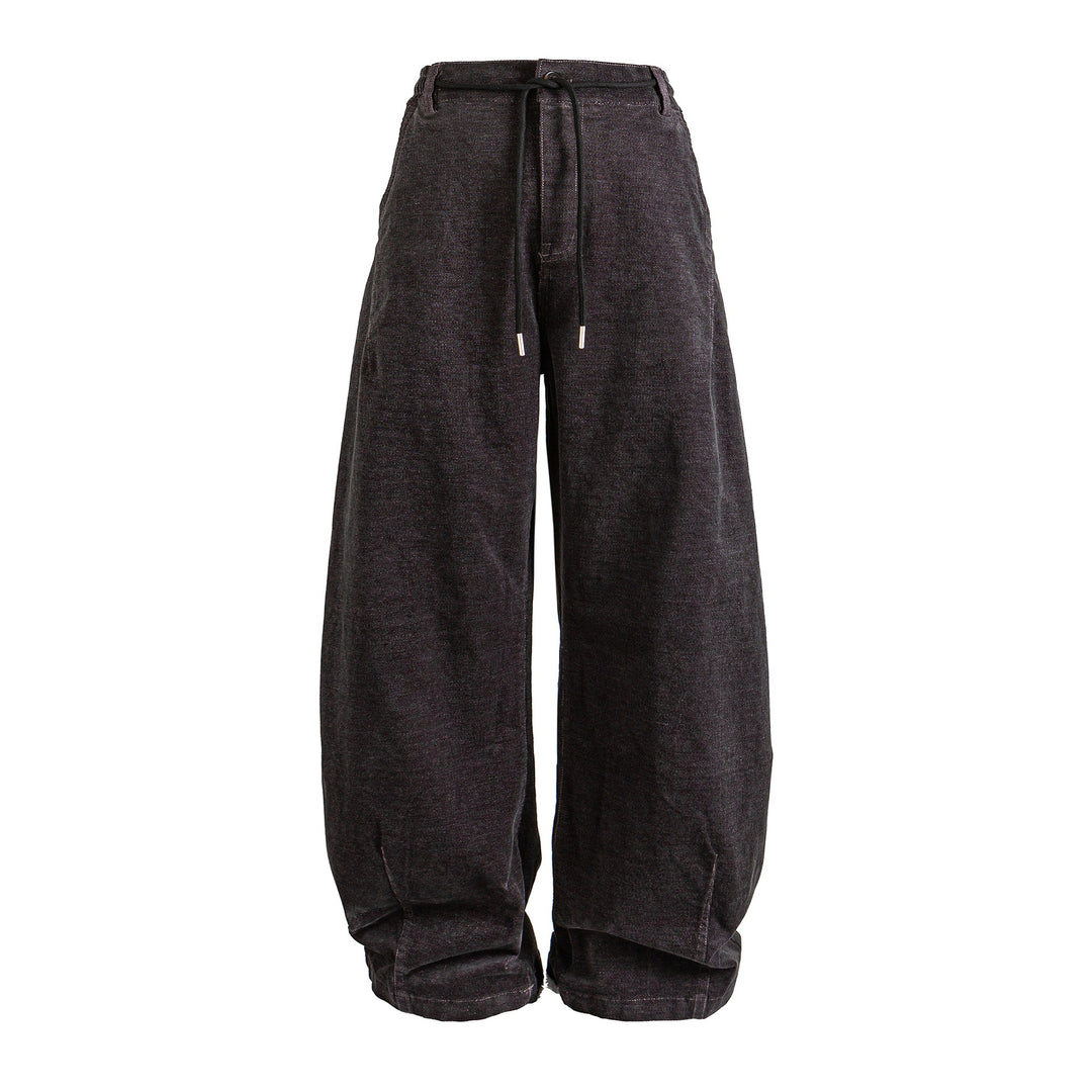 Women's Casual Jogger Jeans with Elastic Waistband and Drawstring Mune Fashion