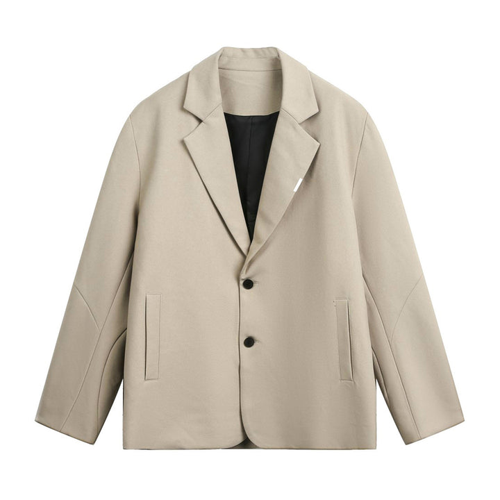 Unisex Boxy Blazer in oversized cut with lapel collar and discreet button closure Mune Fashion