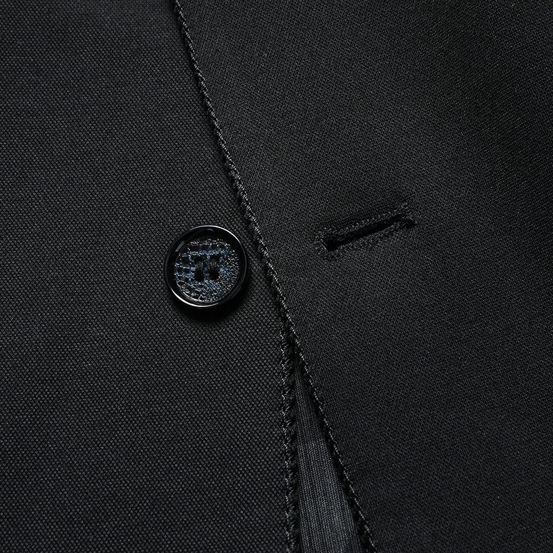Men's Slim-Fit Blazer with Patch Pockets and Minimalist Lapel Mune Fashion