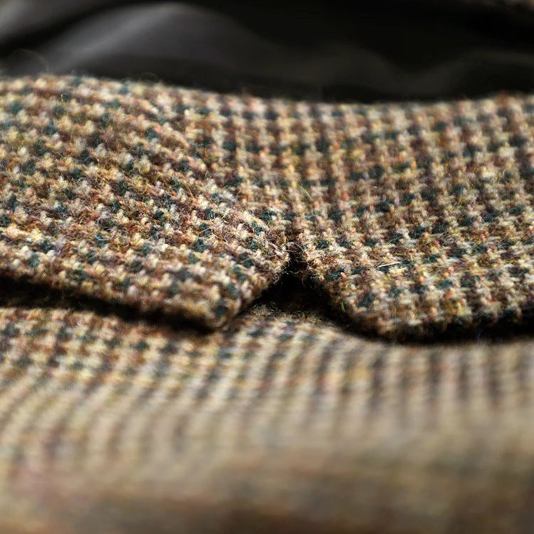 Women Elegant Checked Blazer Mune Fashion