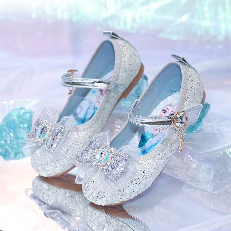 Girls Glittering Ballerina with Decorative Bow Application Mune Fashion