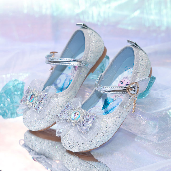Girls Glittering Ballerina with Decorative Bow Application Mune Fashion