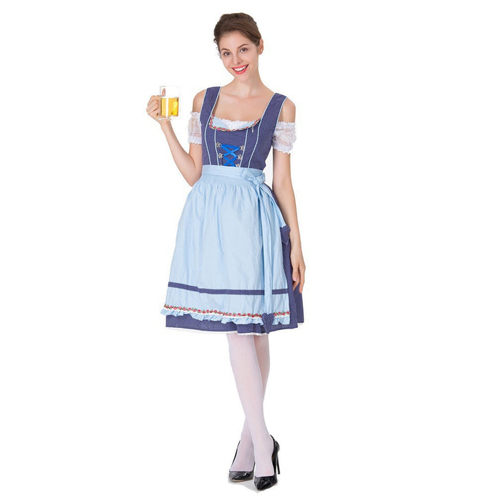 Ladies traditional Oktoberfest dirndl dress with apron Mune Fashion