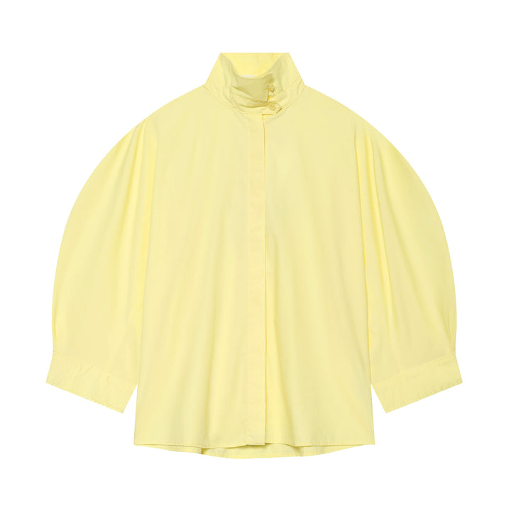 Women Water-Repellent Cape with Stand Collar and Half-Length Sleeves Mune Fashion