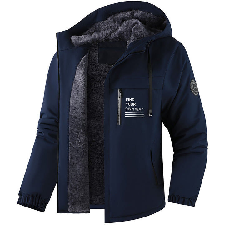 Men's Waterproof Transitional Jacket with Fleece Lining Mune Fashion
