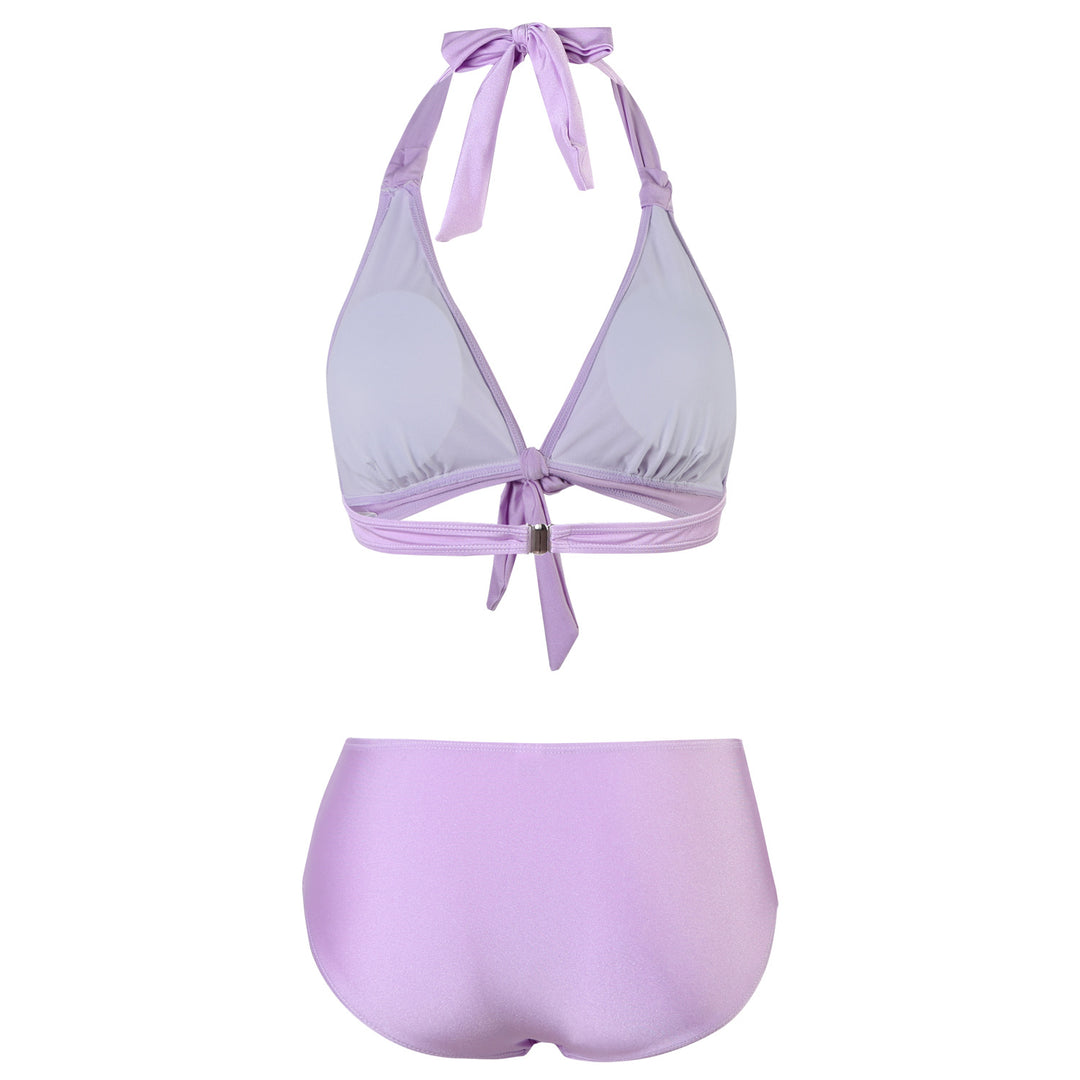 Women High-cut Bikini with adjustable halter and elegant knot Mune Fashion