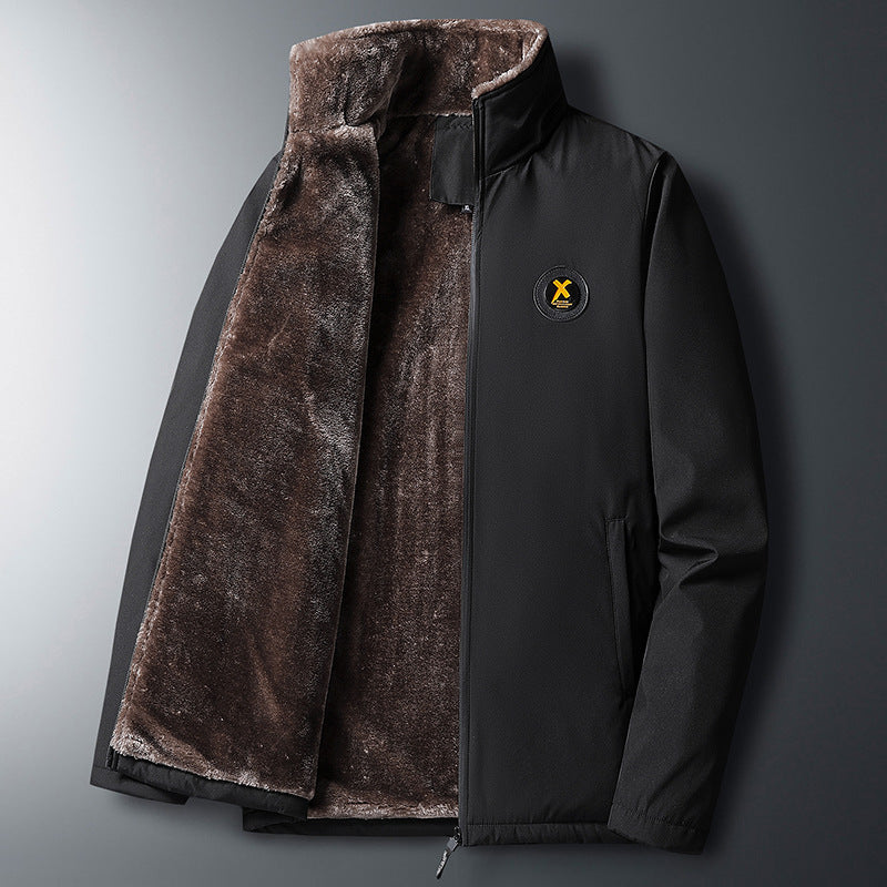 Men's multifunctional quilted jacket with deep collar and soft lining Mune Fashion