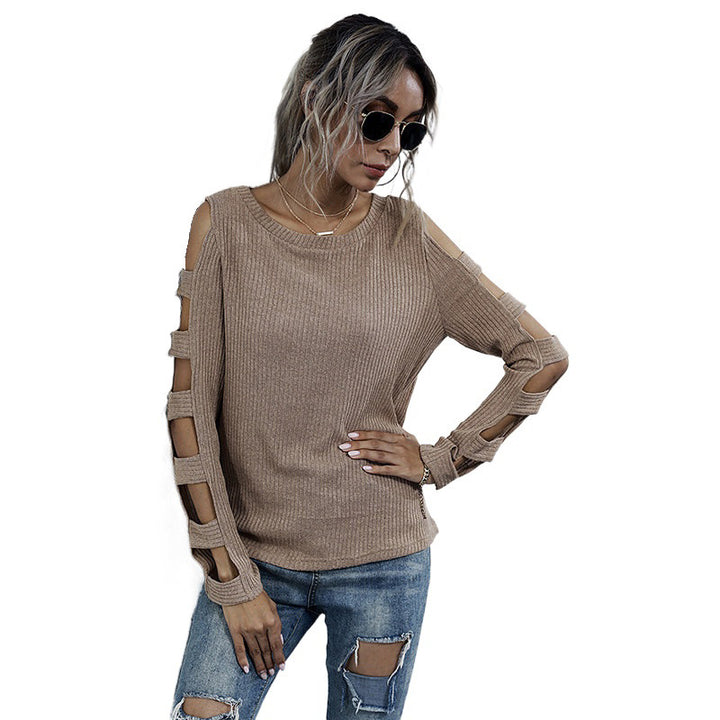 Women Comfortable Sweater with Cut-Out Details Mune Fashion