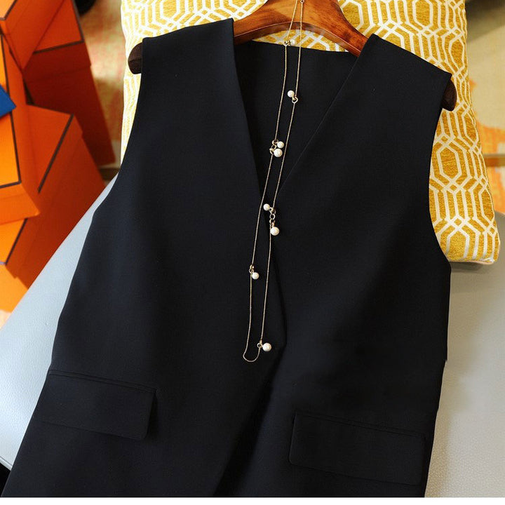 Ladies Stylish Sleeveless Blazer Vest Mune Fashion 1789269052