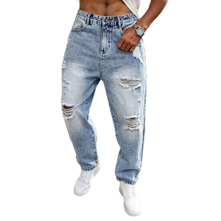 Men's Ripped Baggy Jeans Mune Fashion