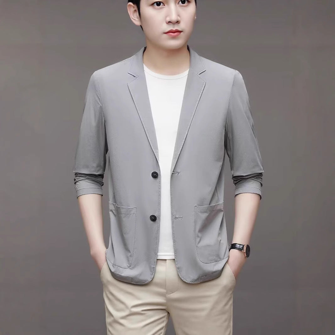 Men's Stylish Blazer with High Collar Mune Fashion