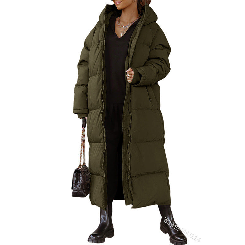 Tailored women's quilted coat winter