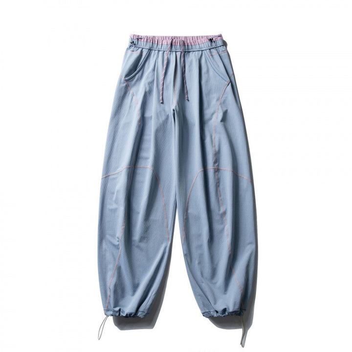 Unisex locker cut tech jogging pants with elastic waistband, distinctive flatlock seams and drawstring Mune Fashion