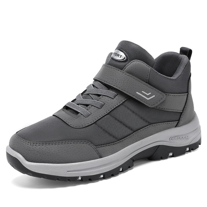 Men's multifunctional trekking walking sneakers with Velcro and lacing system, shock-absorbing EVA midsole, and deeply profiled trail sole Mune Fashion
