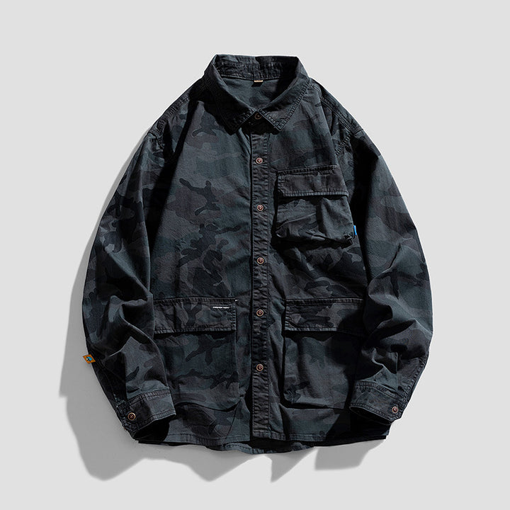 Men's Stylish Camouflage Overshirt Jacket Mune Fashion