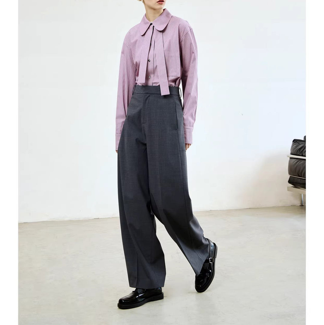 Women Fashionable High-Waist Palazzo Pants Mune Fashion