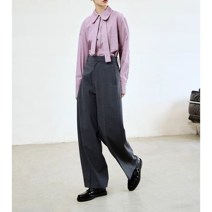 Women Fashionable High-Waist Palazzo Pants Mune Fashion