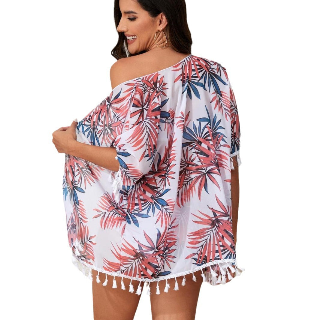 Women's Beach Dress with Fringes Mune Fashion