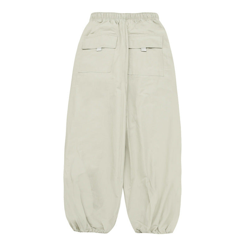 Unisex balloon pants with drawstring, elastic cuffs and relaxed fit Mune Fashion