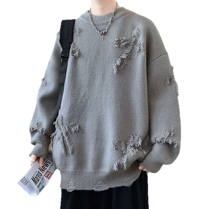 Women's Chunky Knit Sweater with Fringes Mune Fashion