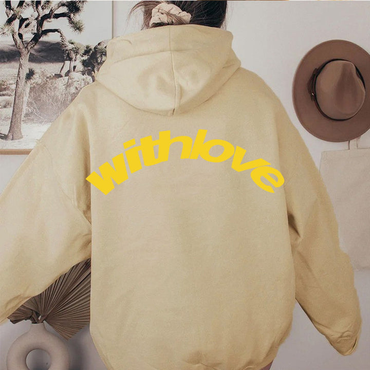 Unisex oversized hoodie with large back print, kangaroo pocket and ribbed cuffs Mune Fashion