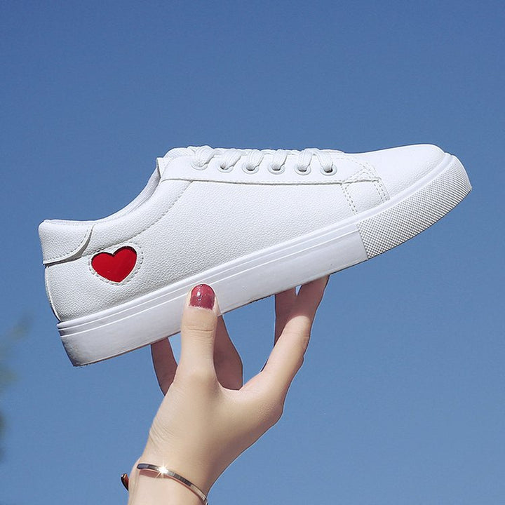 Damen Minimalistische Low-Top Sneaker mit glatter Kunstlederoptik und komfortabler Gummisohle Mune Fashion