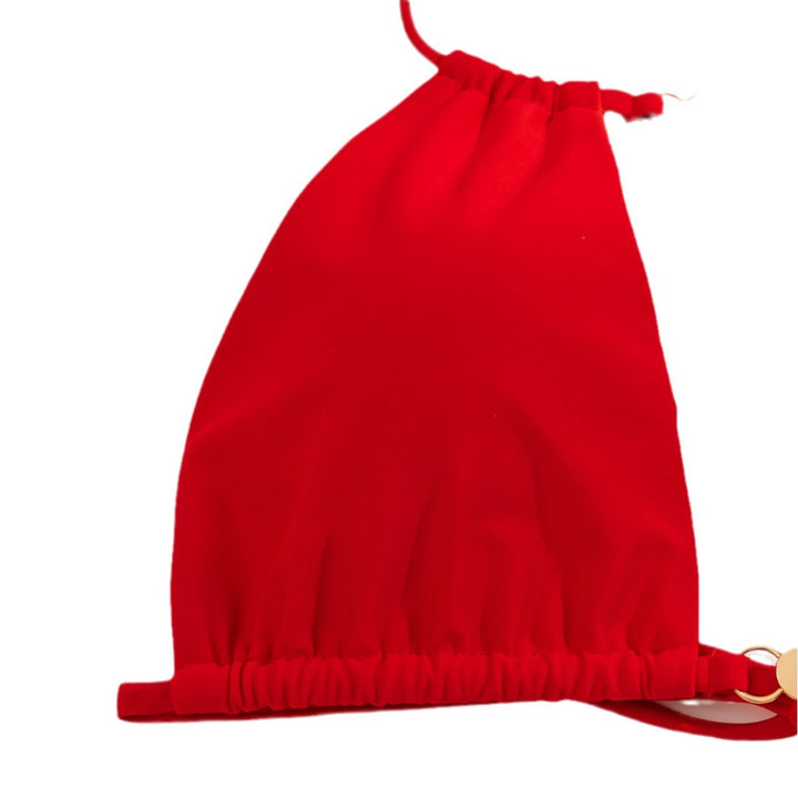 Women's triangle bikini with tasteful bead details Mune Fashion