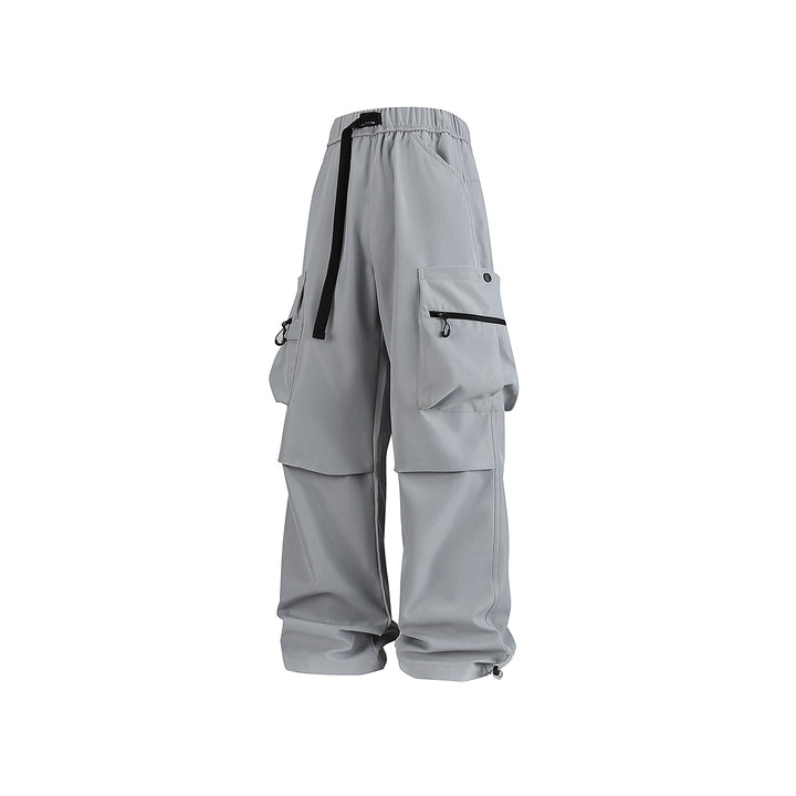 Herren Baggy‑Technische Cargo‑Hose mit integriertem Sicherheitsgurt und verstellbarem Saum Mune Fashion
