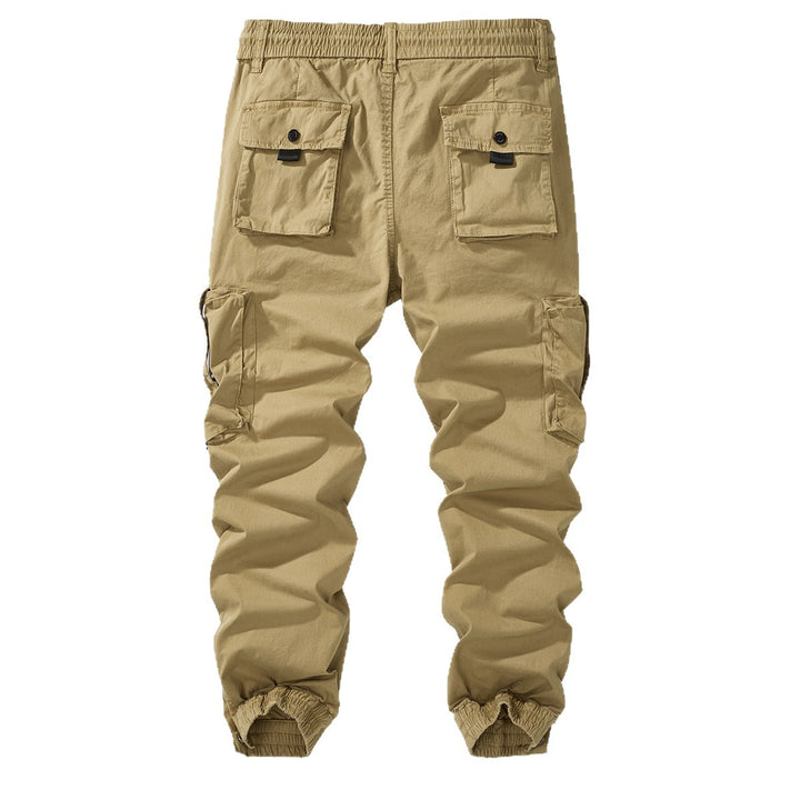 Men's cargo jogging pants with elastic waistband, zipper cargo pockets, and adjustable hem Mune Fashion