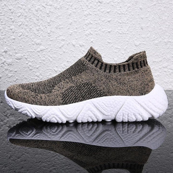 Unisex slip-on city walker with elastic mesh upper and sculpted wave sole Mune Fashion