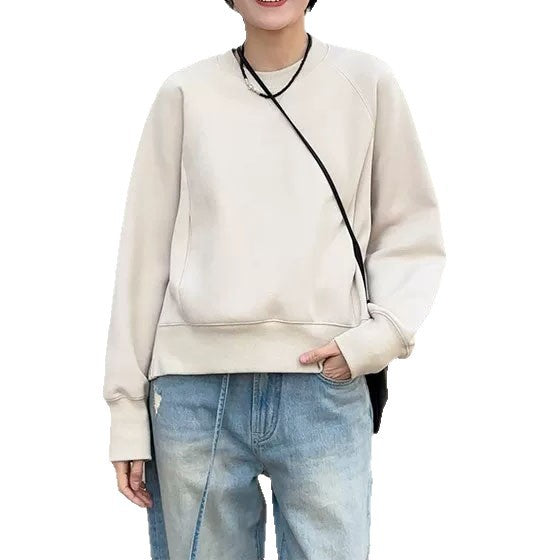 Women's Comfortable Sweatshirt with Raglan Sleeves Mune Fashion